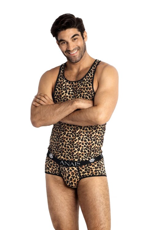 Herren Tank Top 053550 leopard - S