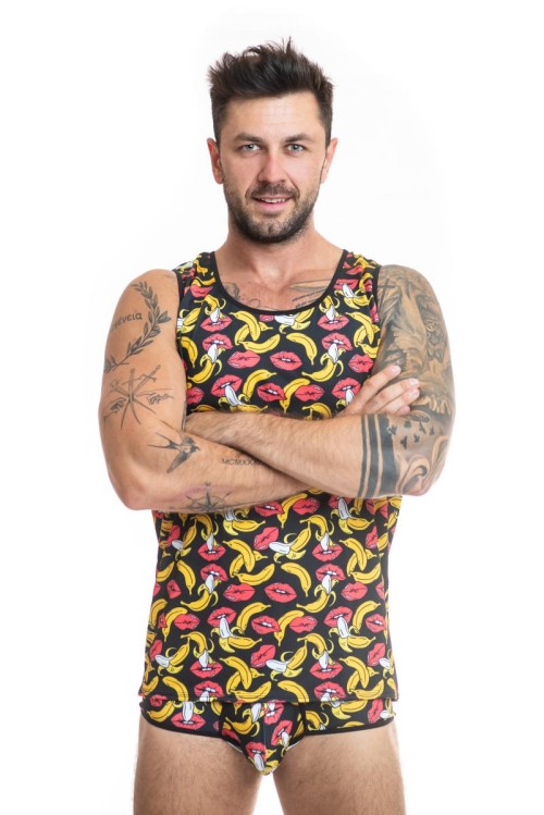 Herren Tank Top 053693 Banana - L