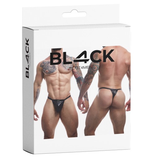 black wetlook Boost String BL4CK06 - S