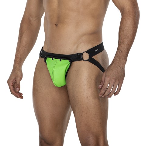 neon green/black Jock Snap - S/M