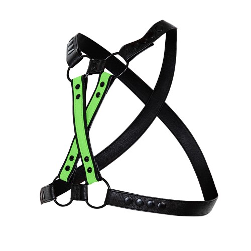 black/neoen green chest harness 06 - OS