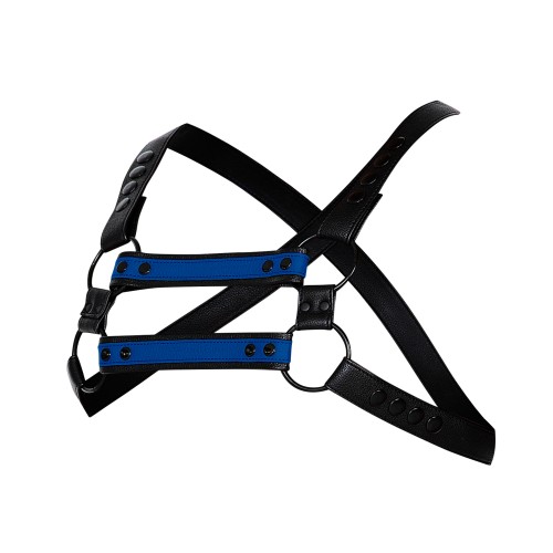 black/blue chest harness 06 - OS