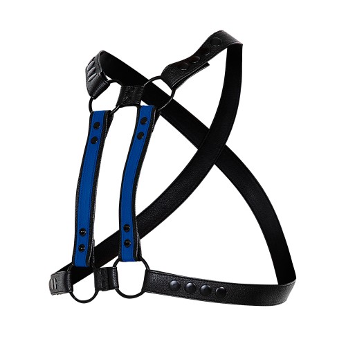 black/blue chest harness 06 - OS