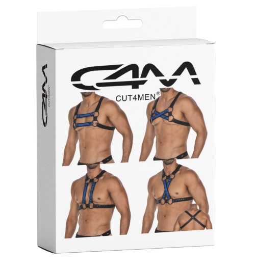 black/blue chest harness 06 - OS