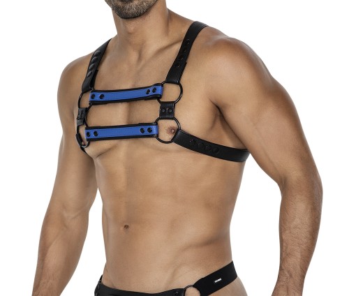 black/blue chest harness 06 - OS