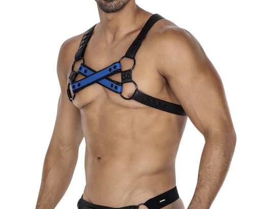 black/blue chest harness 06 - OS