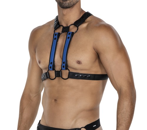 black/blue chest harness 06 - OS