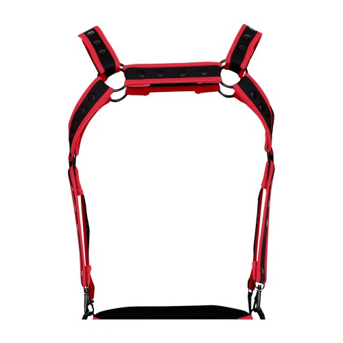 black/red chest harness 05 - OS