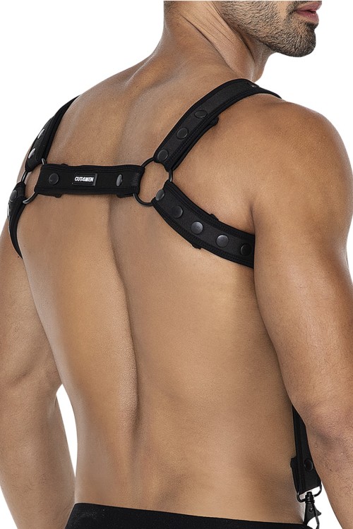 black chest harness 05 - OS