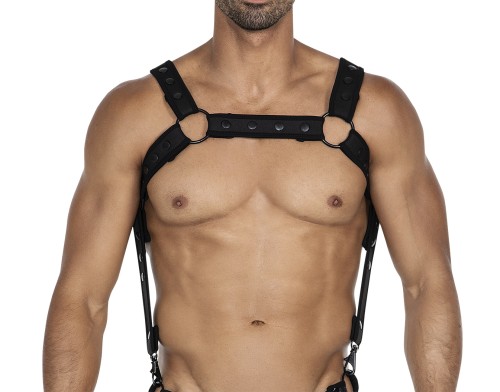 black chest harness 05 - OS