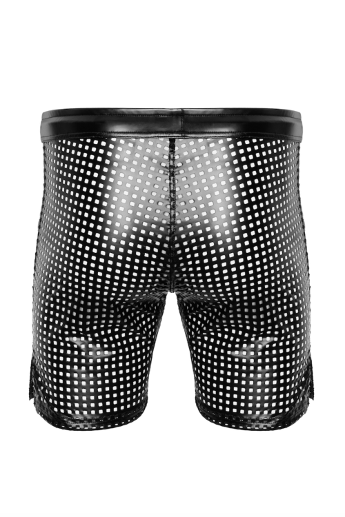 black wetlook Shorts H077 - M