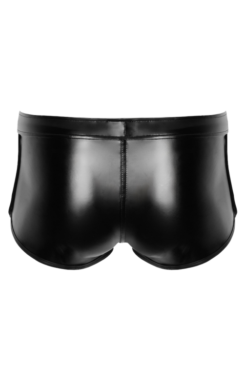 black wetlook Shorts H080 - S