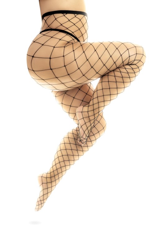 fishnet tights - MAL1106BLK - OSX