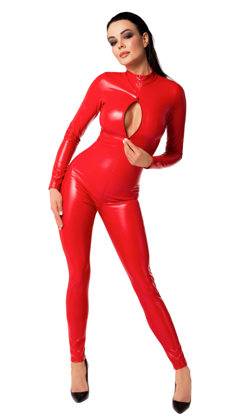 F353 Orgia red powerwetlook overall - XL