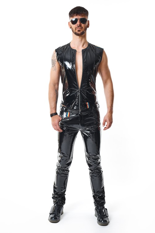 PVC vest RMTaddeoRBW black - XL