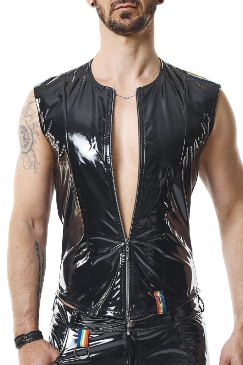 PVC vest RMTaddeoRBW black - 2XL