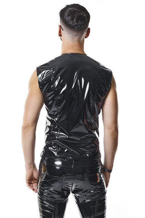 PVC vest RMTaddeoRBW black - S