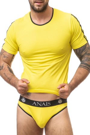 Men T-Shirt 053412 yellow - L