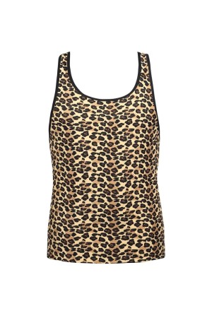 Herren Tank Top 053550 leopard - S