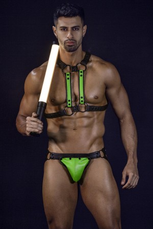 neon green/black Jock Snap by Cut4Men