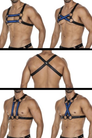 black/blue chest harness 06 by Cut4Men