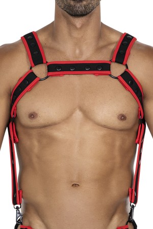 black/red chest harness 05 by Cut4Men