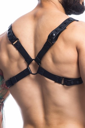 schwarzer Brust-Harness 01 von Cut4Men