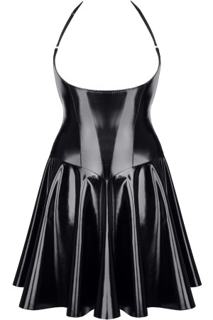 black vinyl mini dress TDJutta001 - M