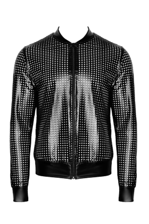 black powerwetlook jacket H076 - M