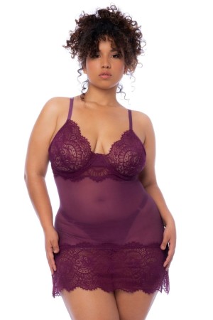 wine red Nighty - MAL7554XWINE - XL/2XL