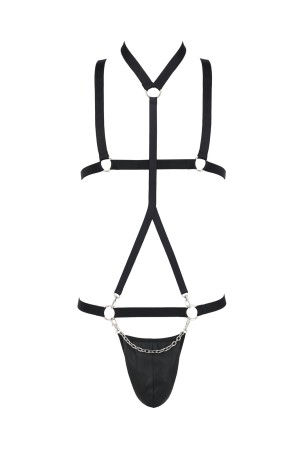 schwarzes Harness Set 039 - S/M