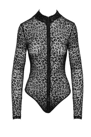 F287 Body floccato leopardato - 2XL